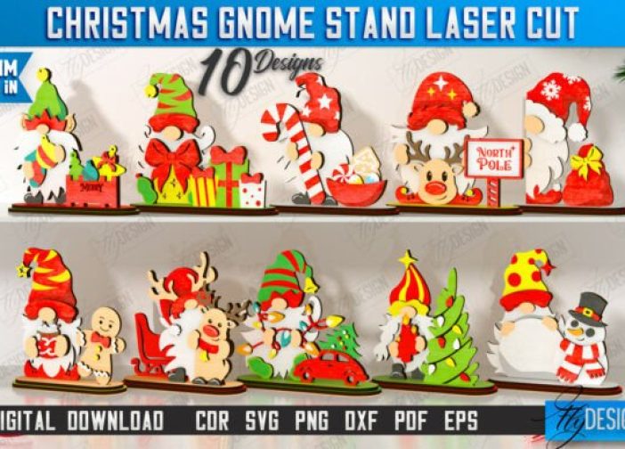 Paquete de gnomos navideños