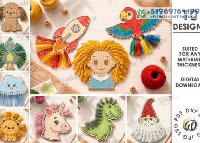 Paquete de hilo para decoración infantil Para mas Vectores Whatsapp 51969764199