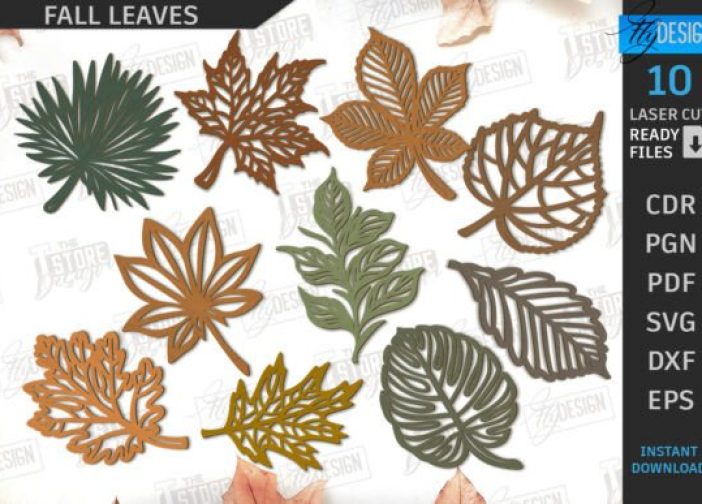 Paquete de hojas de otoño