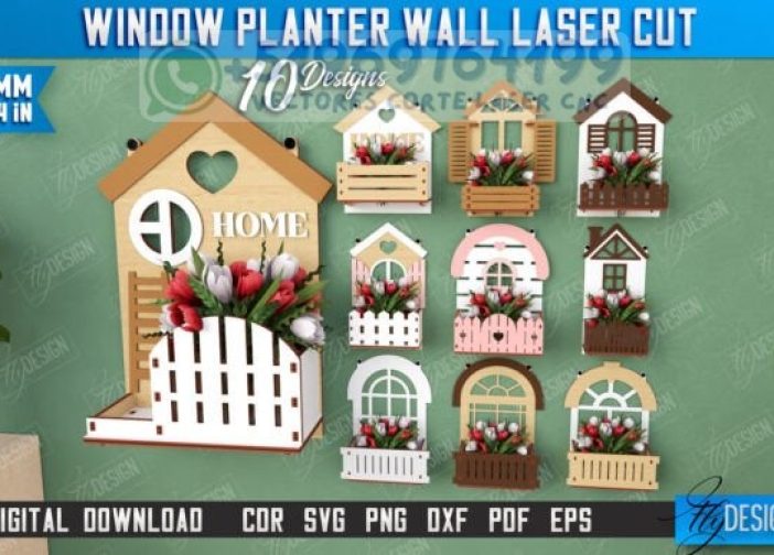 Paquete de jardineras de pared