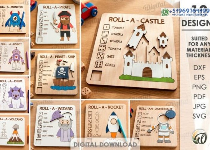 Paquete de juegos para colorear para niños Láser