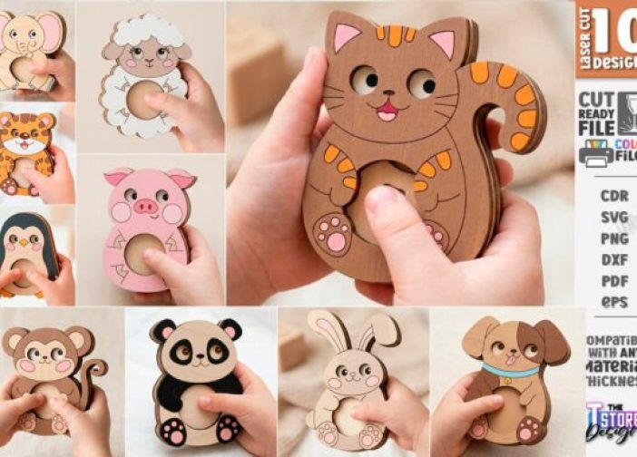 Paquete de juguetes de animales para bebes