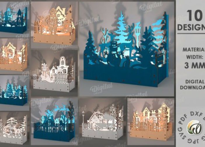 Paquete de lámparas navideñas