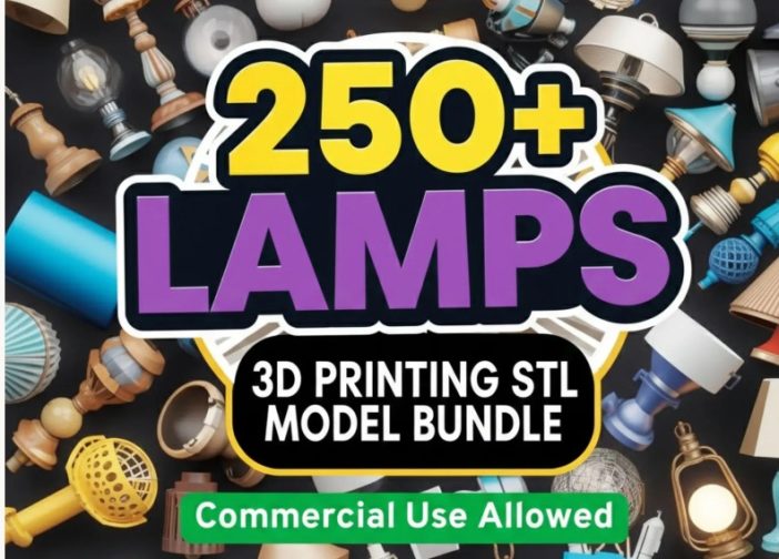 Paquete de lamparas stl imprimibles en 3D