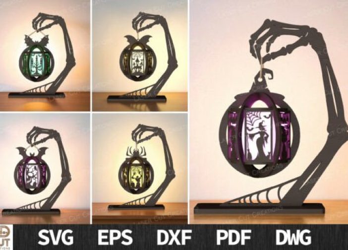 Paquete de linterna de mano de esqueleto