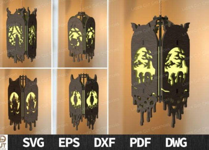 Paquete de linternas colgantes de Halloween