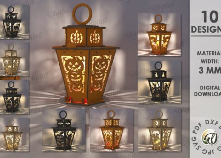 Paquete de linternas de Halloween 3D