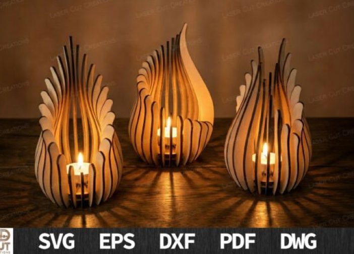 Paquete de linternas en forma de llama