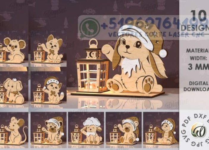 Paquete de linternas nocturnas para niños