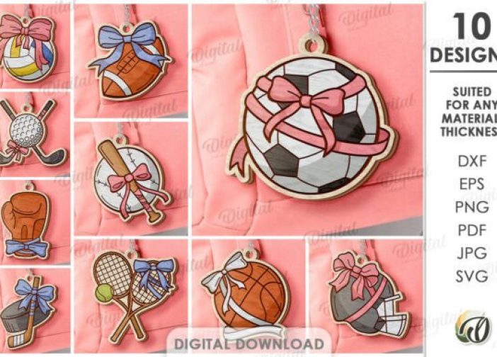 Paquete de llaveros de deportes Sport Coquette