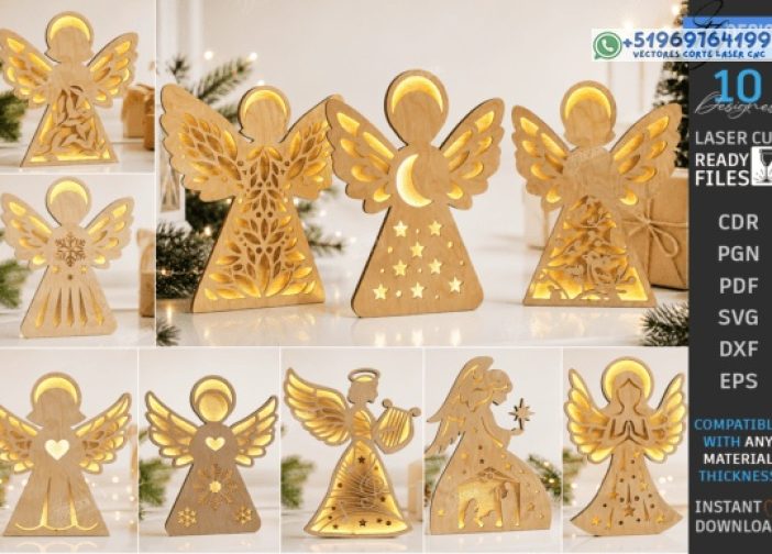 Paquete de luces de la noche del ángel