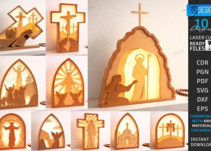 Paquete de luces de noche de Pascua