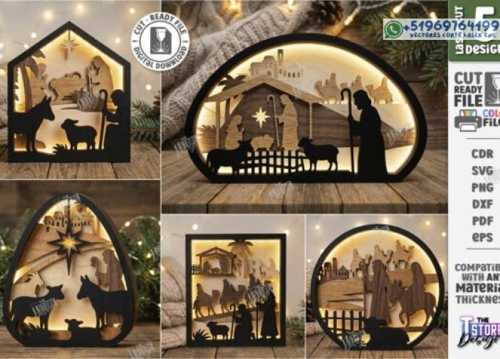 Paquete de luces para la noche de Navidad