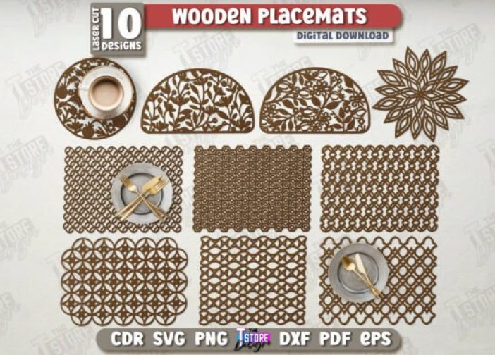 Paquete de manteles tapetes individuales