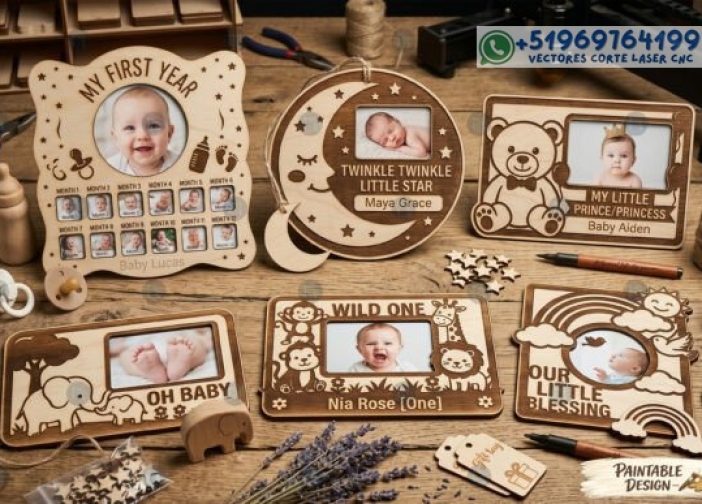 Paquete de marcos de fotos de niños y bebés Para mas Vectores Whatsapp 51969764199
