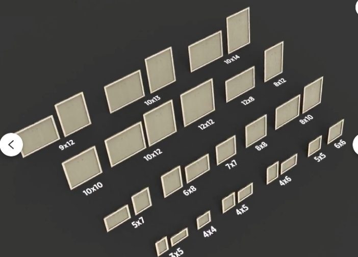 Paquete de marcos de fotos deslizables