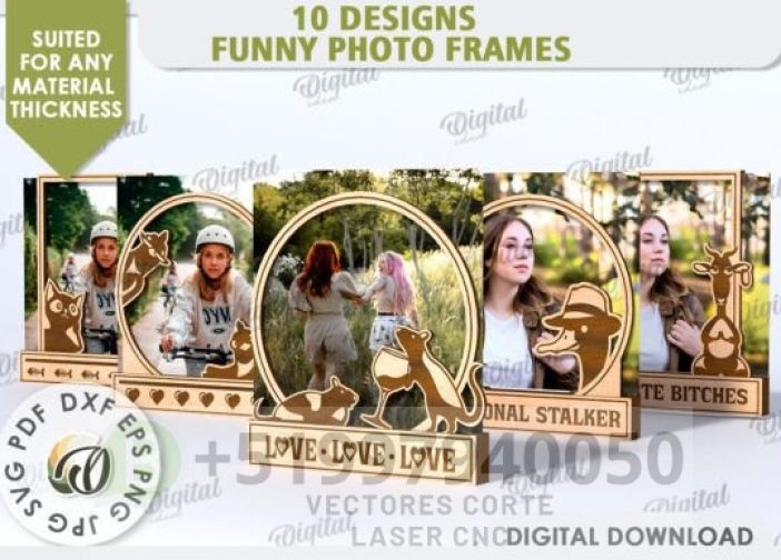 Paquete de marcos de fotos divertidas