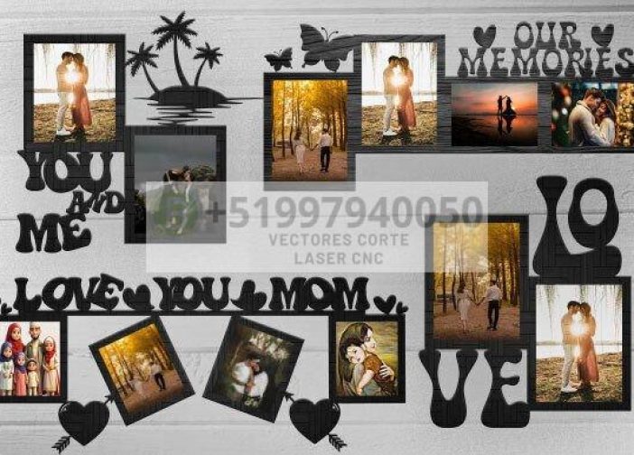 Paquete de marcos de fotos para San Valentín