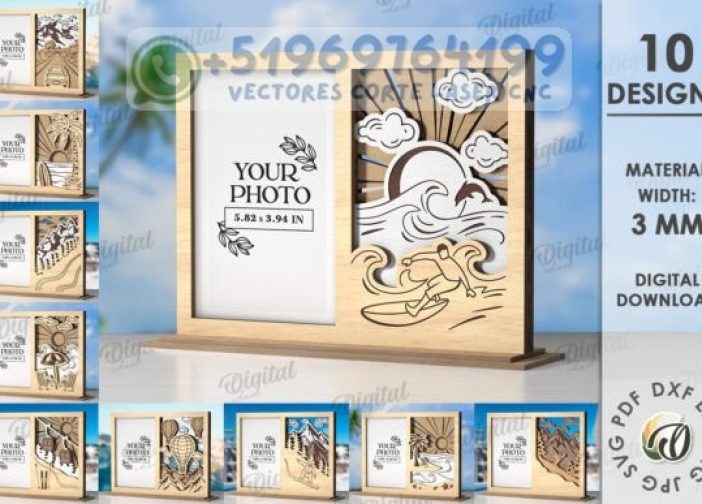 Paquete de marcos de vacaciones