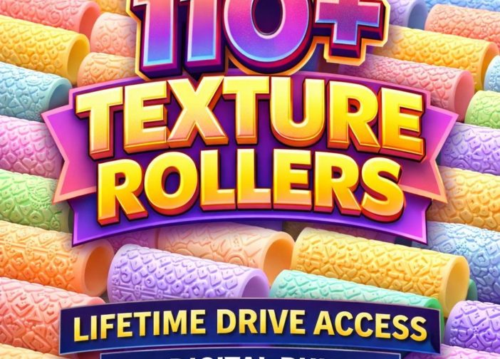 Paquete de mas de 110 rodillos texturizados stl