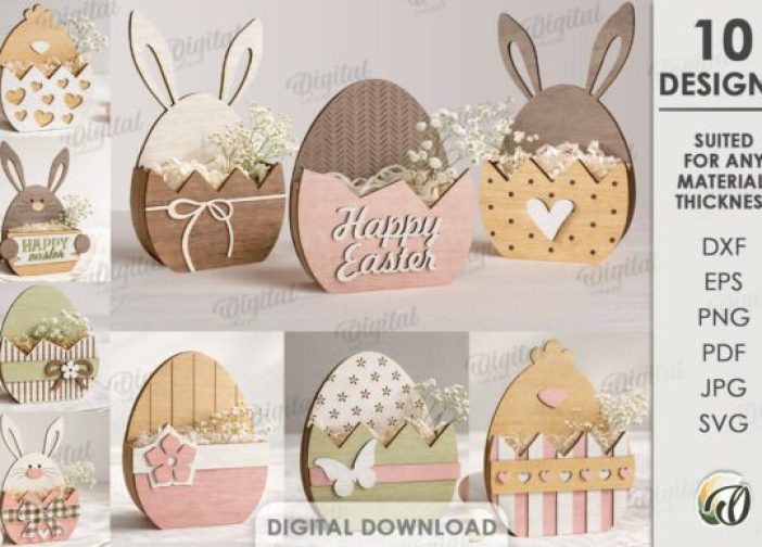 Paquete de mini cajas de regalo de Pascua