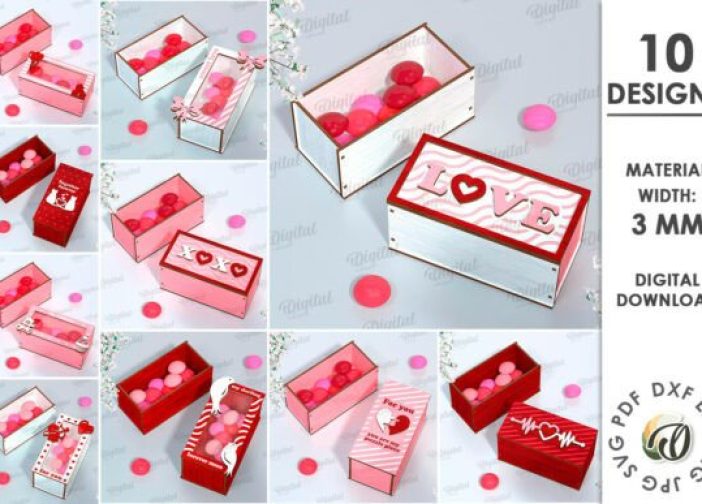 Paquete de mini cajas para el Día de San Valentín