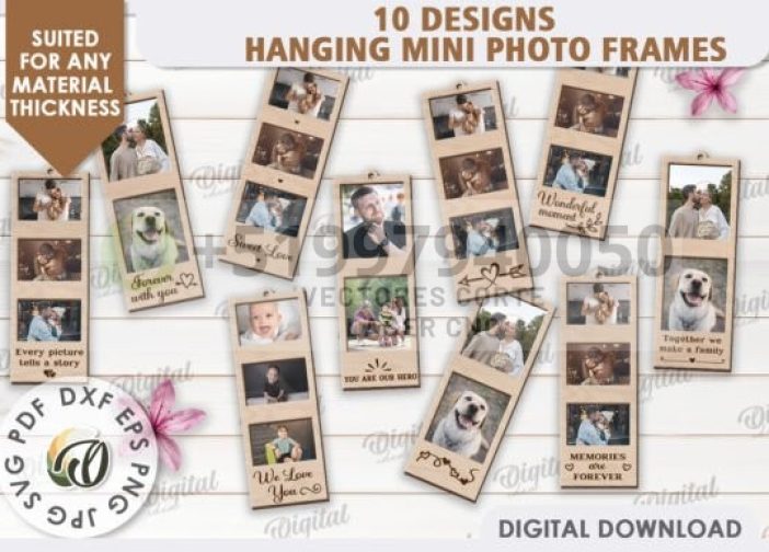 Paquete de mini marcos de fotos