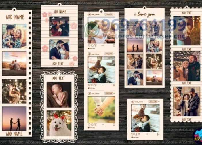 Paquete de mini marcos de fotos