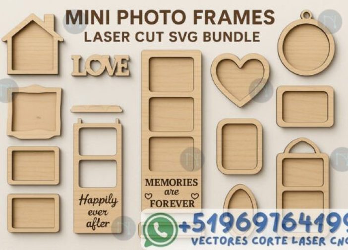 Paquete de mini marcos de fotos