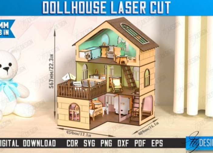 Paquete de muebles para casa de muñecas