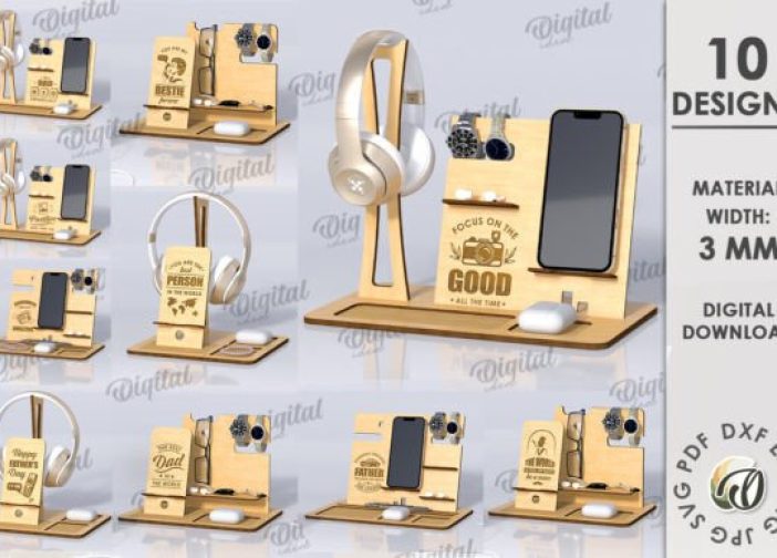 Paquete de organizadores de escritorio para audifonos cel