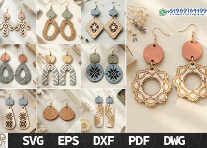 Paquete de pendientes aretes estilo boho
