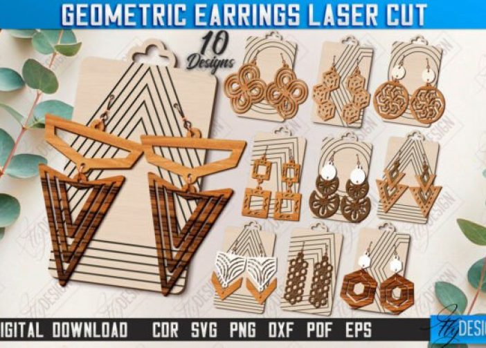 Paquete de pendientes aretes geométricos