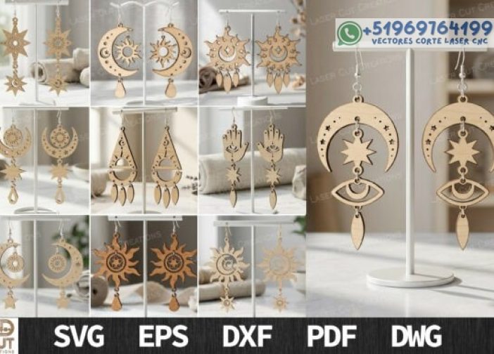 Paquete de pendientes aretes místicos Para mas Vectores Whatsapp 51969764199