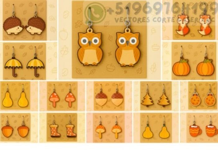 Paquete de pendientes de otoño SVG