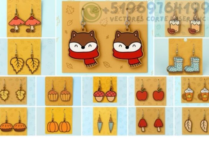 Paquete de pendientes de otoño SVG2