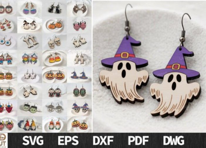 Paquete de pendientes espeluznantes de Halloween