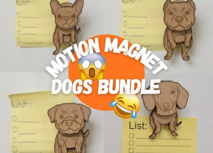 Paquete de perros con iman de movimiento