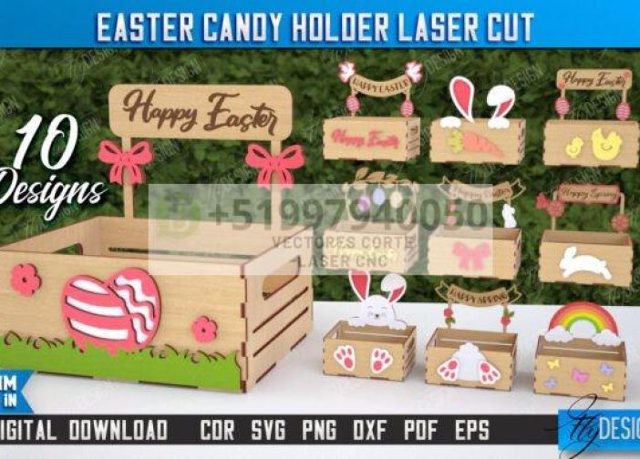 Paquete de porta caramelos de Pascua Caja de caramelos