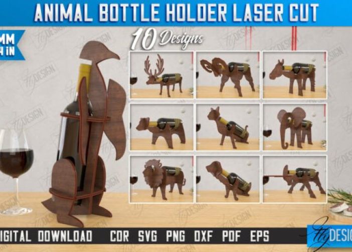 Paquete de portabotellas con forma de animal