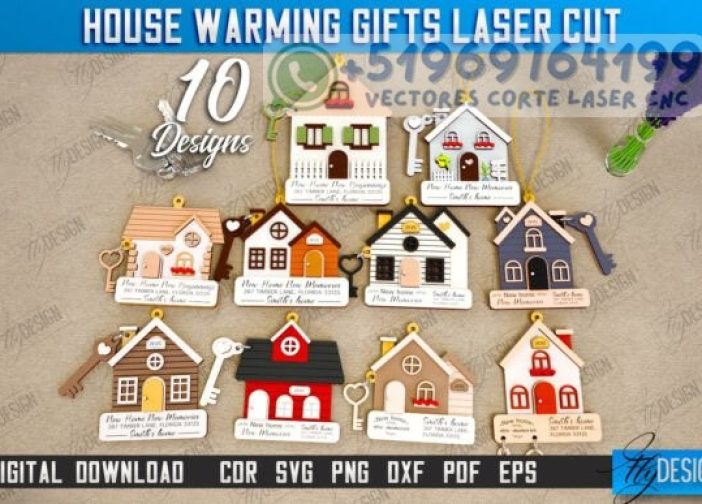 Paquete de regalo de inauguración nueva casa