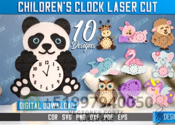 Paquete de relojes infantil para niños de animalitos