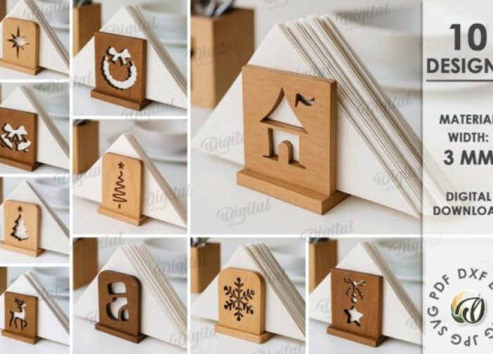 Paquete de servilleteros navideños