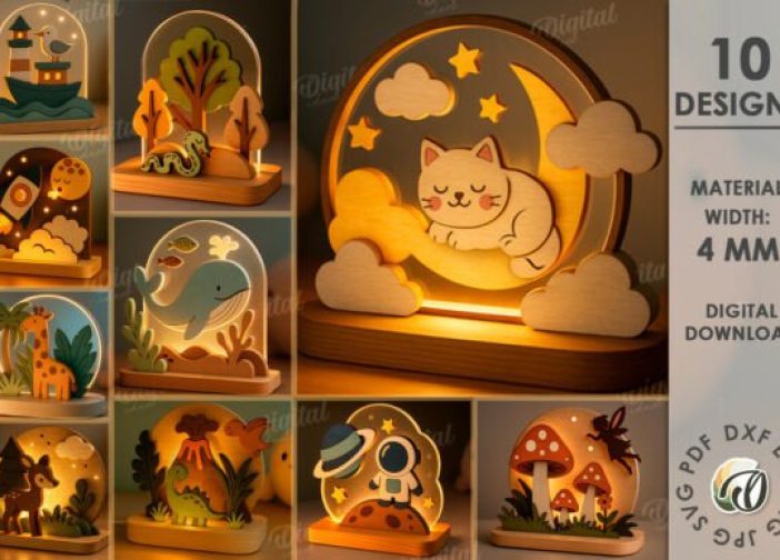 Paquete de soportes LED para niños