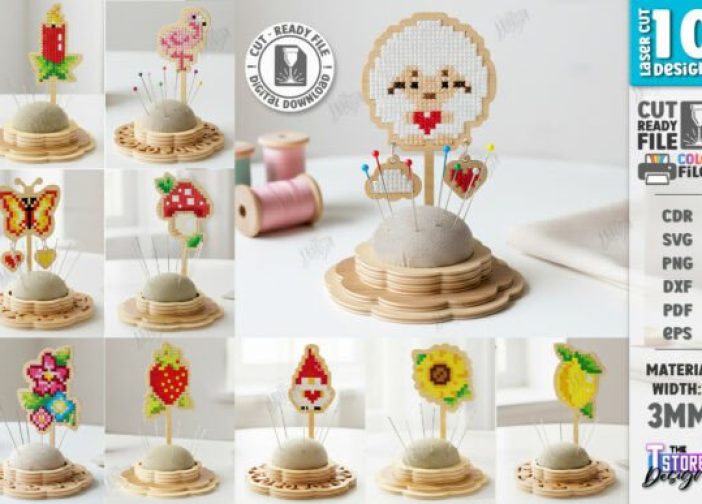 Paquete de soportes de costura con alfiletero de aguja