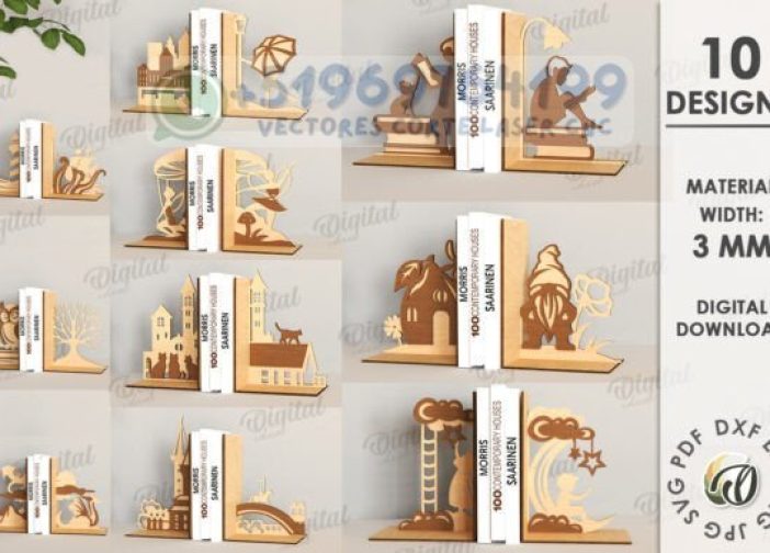 Paquete de sujetalibros varios diseños