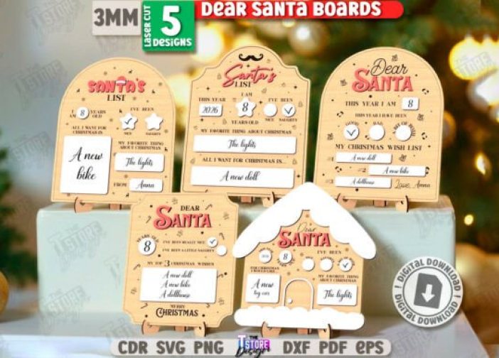 Paquete de tableros para Querido Papá Noel