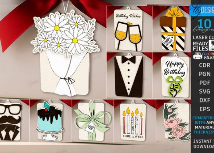 Paquete de tarjetas de regalo de cumpleaños