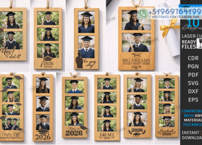 Paquete de tira de marcos de fotos de graduación Para mas Vectores Whatsapp 51969764199