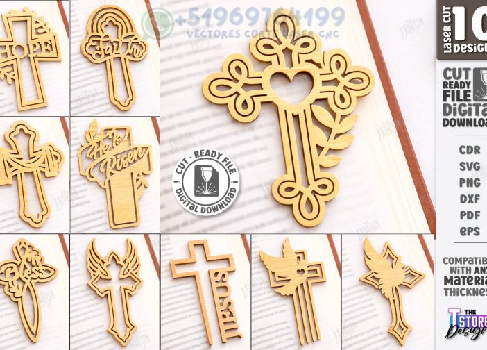 Paquete láser de marcador de Pascua cristiano